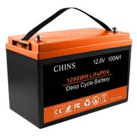 Chins LiFePO4 Battery 12V 100AH Lithium Battery 