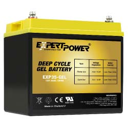 ExpertPower 12v 35Ah Gel Deep Cycle Battery 