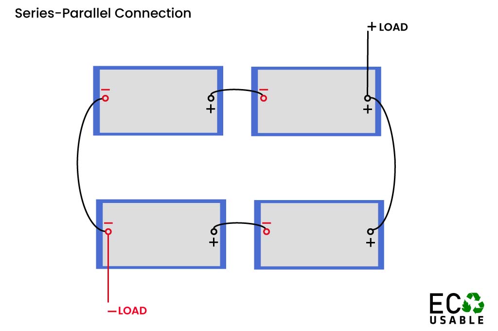 How To Connect Batteries In Series-Parallel?
