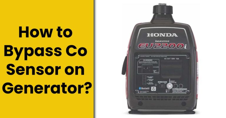 How to Bypass Co Sensor on Generator